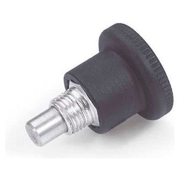 J.W. Winco Indexing Plunger Mini w/ Hidden Lock Lock-Out Zinc 5.0x18.0N Pressure M10x1 Thread 7x7mm Pin 100XRM8